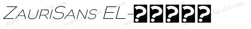 ZauriSans EL字体转换